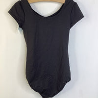 Size 7-8: Danskin Now Black Short Sleeve Leotard