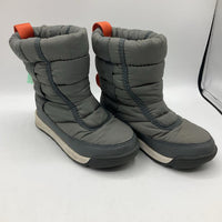 Size 10: Sorel Grey Slip On Snow BOots