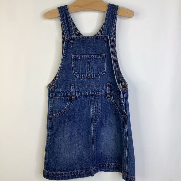 Size 5-6: Uni Qlo Blue Overall Dress