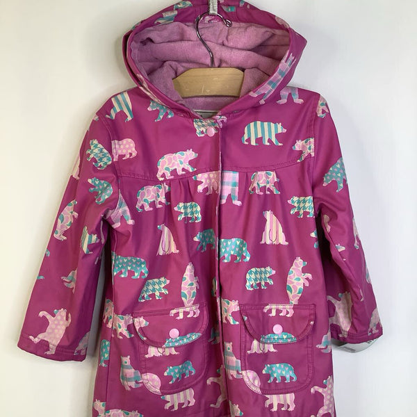 Size 4: Hatley Pink Bears Lined Rain Coat - REDUCED