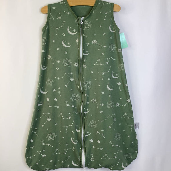 Size M (6-12m): Unnivoll Green Creme Night Sky Sleepsack