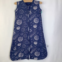 Size M (6-12m): Unnivoll Blue Creme Planets Sleepsack