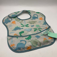 BumKins Dinosaur Print Food Catching Bib