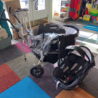 Orbit Baby Black Stroll & Sleep G5 Bassinet & Stroller Travel System W/Rain Shield (retails $1,359)