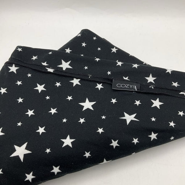 Cozys Black/White Stars Print Blanket