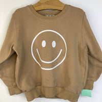 Size 2: Mebie Baby Tan Smiling Face Sweater