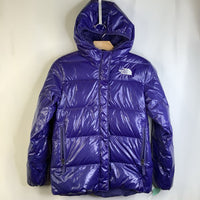 Size 12: The North Face Blue25% Down Puffy Zip-Up Winter Coat