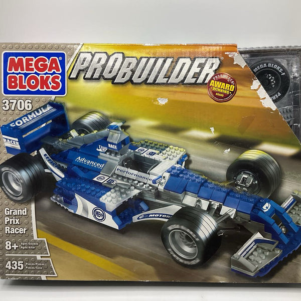 Mega Bloks Pro Builder Grand Prix Racer 435pc Lego Set -NEW IN BOX