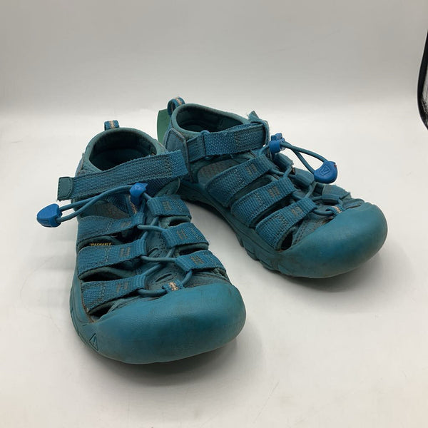 Size 2Y: Keens Blue Toggle/Velcro Strap Sandals