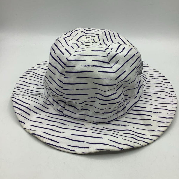 Size 0-6m: Jan & Jul Blue Striped White Floppy Sun Hat