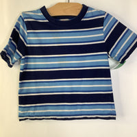 Size 3 (90): Hanna Andersson Blue/White Striped T-Shirt