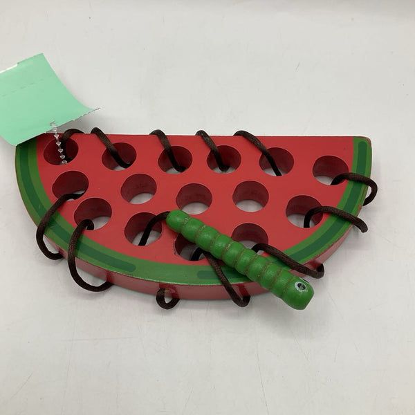 Wooden Watermelon Lacing Toy