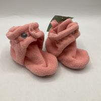 Size 4 (12-18m): Pink Blue Shark Slip-On Hard Shoe Booties