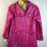 Size 9-10: Disney Pink Floral Print Button-Up Rain Coat