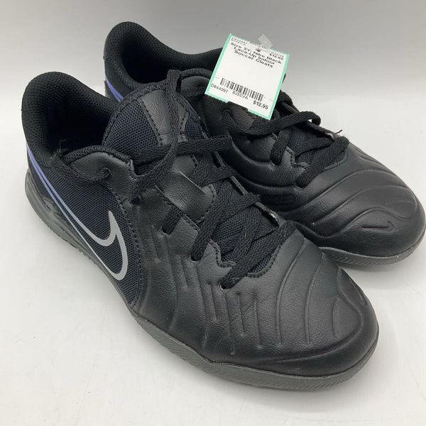 Size 3Y: Nike Black Lace-Up Indoor Soccer Cleats