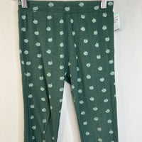 Size 7: Kate Quinn Green Apple Print Eyelet Pants