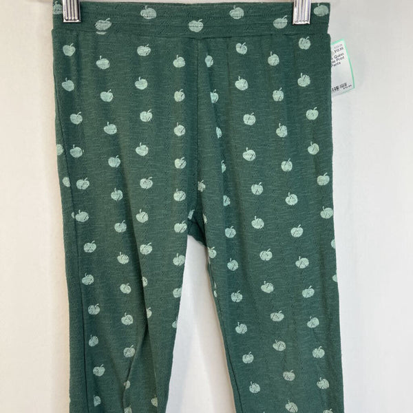 Size 7: Kate Quinn Green Apple Print Eyelet Pants