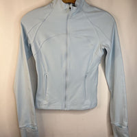 Size 7-8: Lulu Lemon Light Blue Zip-Up Coat