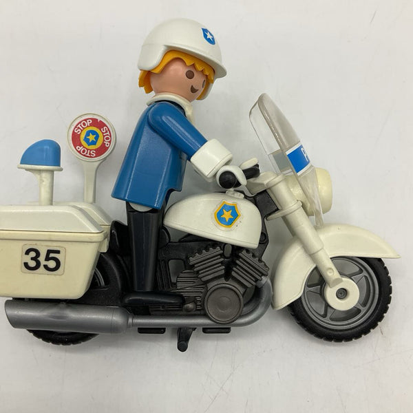 Playmobil Police Man Motorcycle