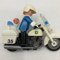 Playmobil Police Man Motorcycle