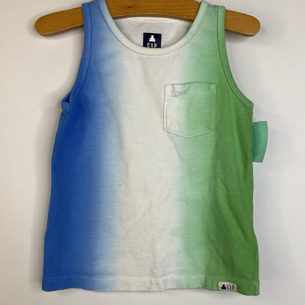 Size 4: Gap Blue/White/Green Tank Top