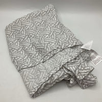 Aden + Anais White/Grey Patterned Car Seat Canopy Cover