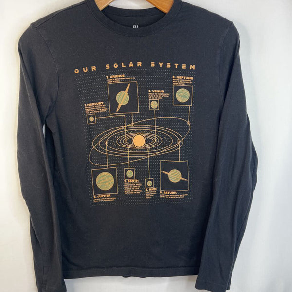 Size 12: Gap Black "Our Solar System" Long Sleeve Shirt