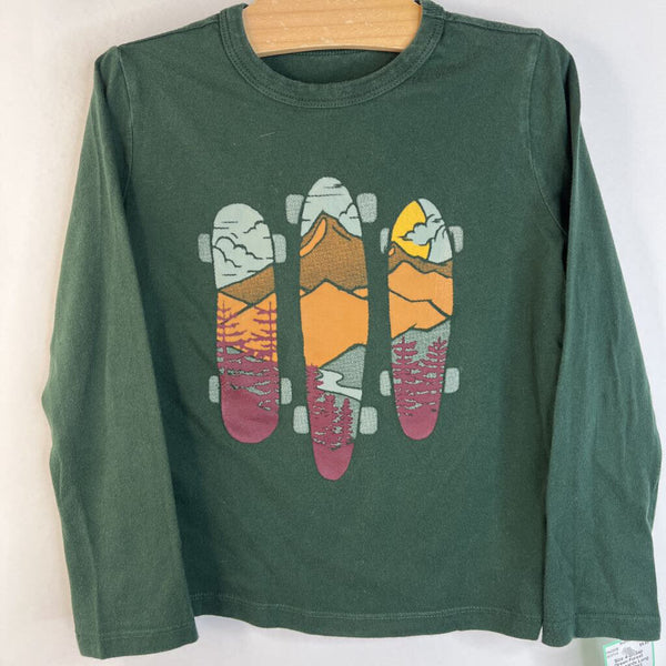 Size 4-5: Gap Green Forest Skateboards Long Sleeve Shirt