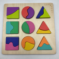 Lovevery Land & Sky Two-Part Wooden Puzzle Board