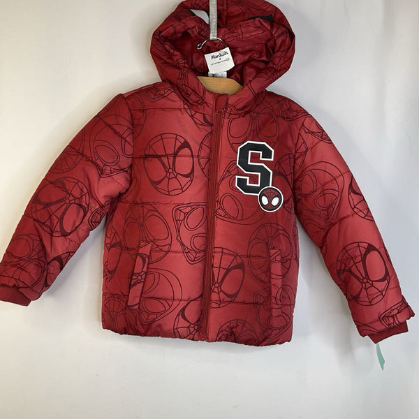 Size 5: Marvel Red Spider-Man Puffer Coat