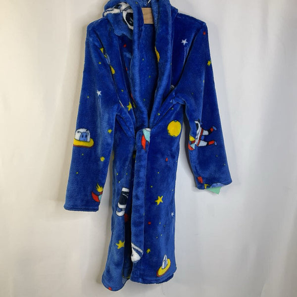 Size S: Blue Space Print Cozy Robe