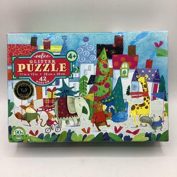 Eeboo Christmas Eve Parade 42pc Glitter Puzzle
