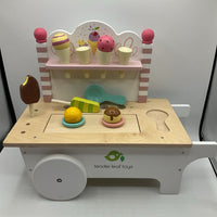 Tender Leaf Toys Wooden Ice Cream Cart - As Is