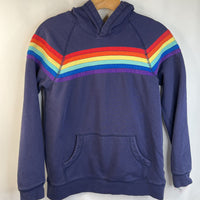 Size 14 (160): Hanna Andersson Blue Rainbow Pull Over Hoodie