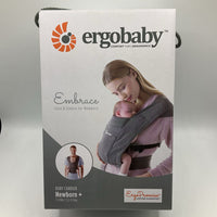 Ergo Baby Heathered Grey NB Embrace Carrier