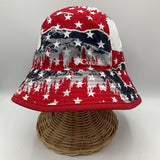 Size O/S: Columbia American Flag Print Sun Hat