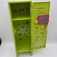 American Girl Doll Metal Green Locker