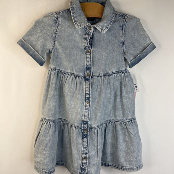 Size 18-24m: Gap Blue Denim Short Sleeve Dress-NEW W/Tag