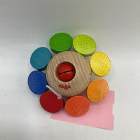 Haba Rainbow Wooden Sunflower Rattle