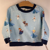 Size 12-18m: Monica + Andy Light Blue Frozen Sweatshirt