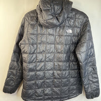 Size 14-16: The North Face Black Hooded Zip-Up Puffer Coat