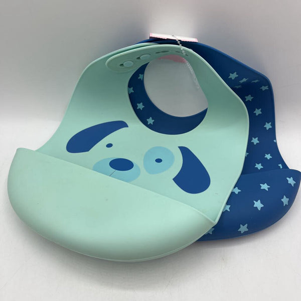 Cloud Island 2pc Silicone Food Catching Bibs