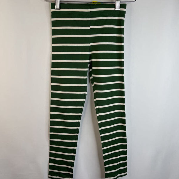 Size 7: Primary Green/Creme Striped Leggings - New w/ Tags