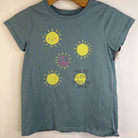 Size 8: Tea Collection Faded Blue Yellow Sun T-Shirt