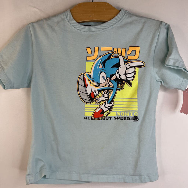 Size 4-5: Zara Light Blue Sonic The Hedgehog T-Shirt