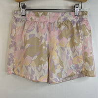 Size 12-14: Adidas Creme/Purple/Pink Pastel Cozy Shorts