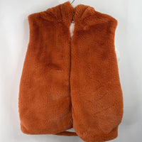 Size 5-6: Brown/White Fuzzy Zip-Up Horse Costume