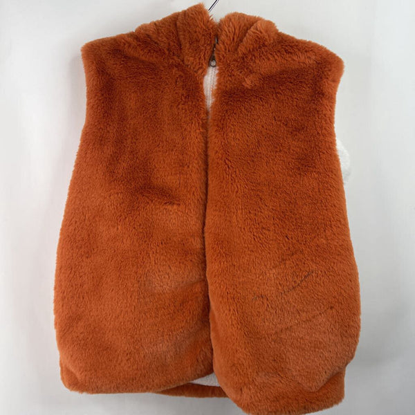 Size 5-6: Brown/White Fuzzy Zip-Up Horse Costume