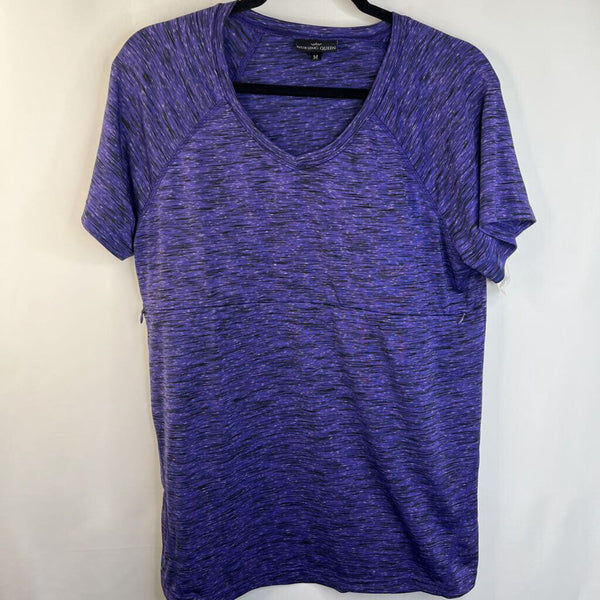 Size M: Nursing Queen Light Purple Heathered Nursing T-Shirt