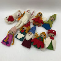 9pc Felt Dolls